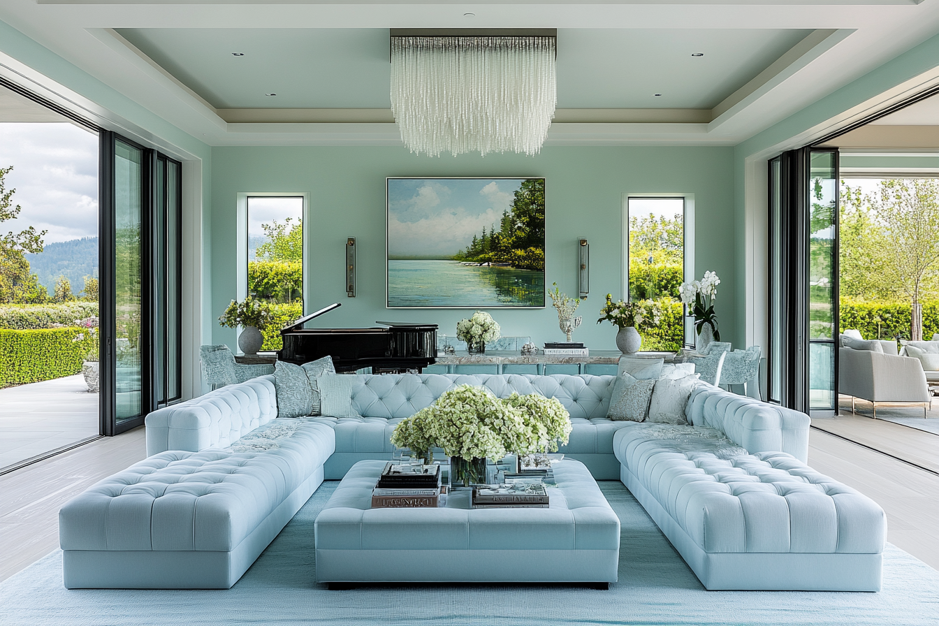 Modern Modular in Cool Blue