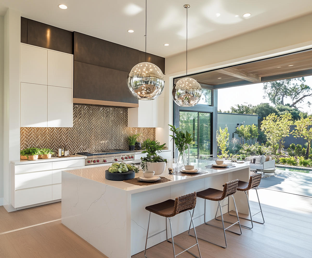 Stunning Cream + Copper Kitchen