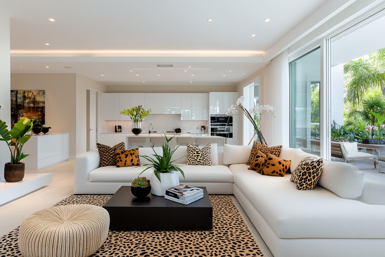 open plan kitchen and livng that could be acoustically bad without furniture and extiles to deaden the sound, plush design interiors, adelaide.png