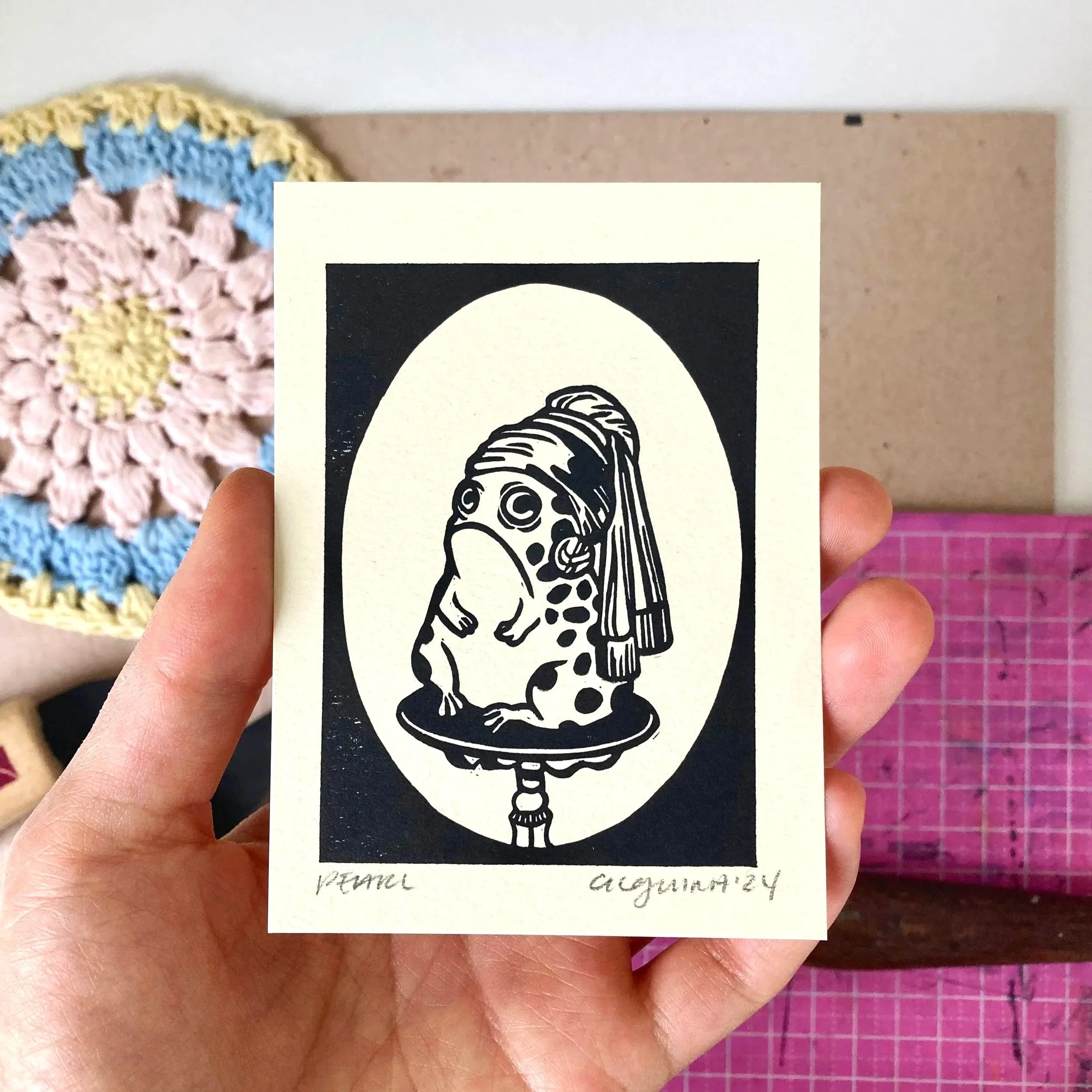 Pearl | Mini Block Print
