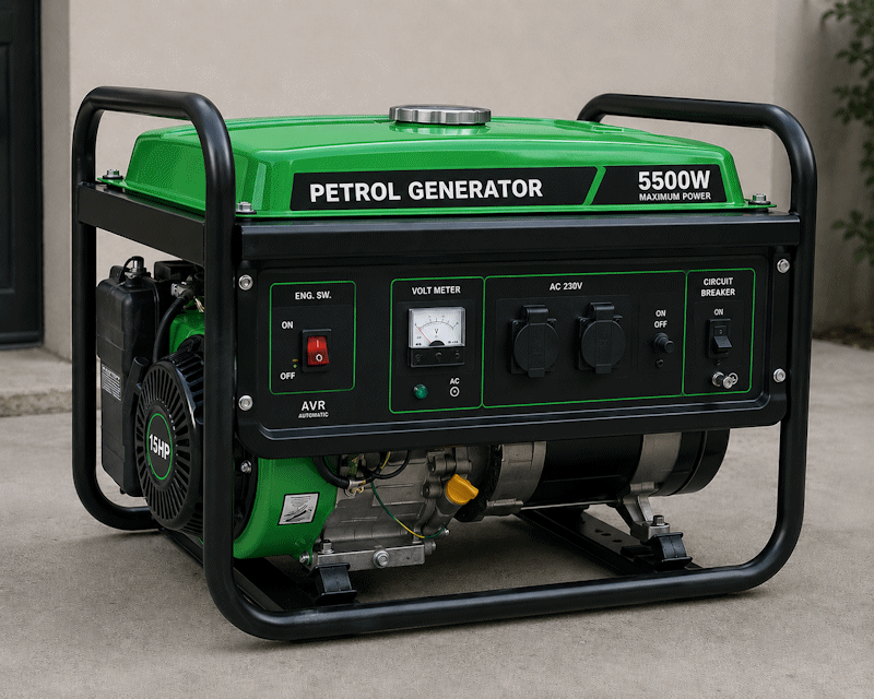 Green Petrol generator to be used as a backup Power System