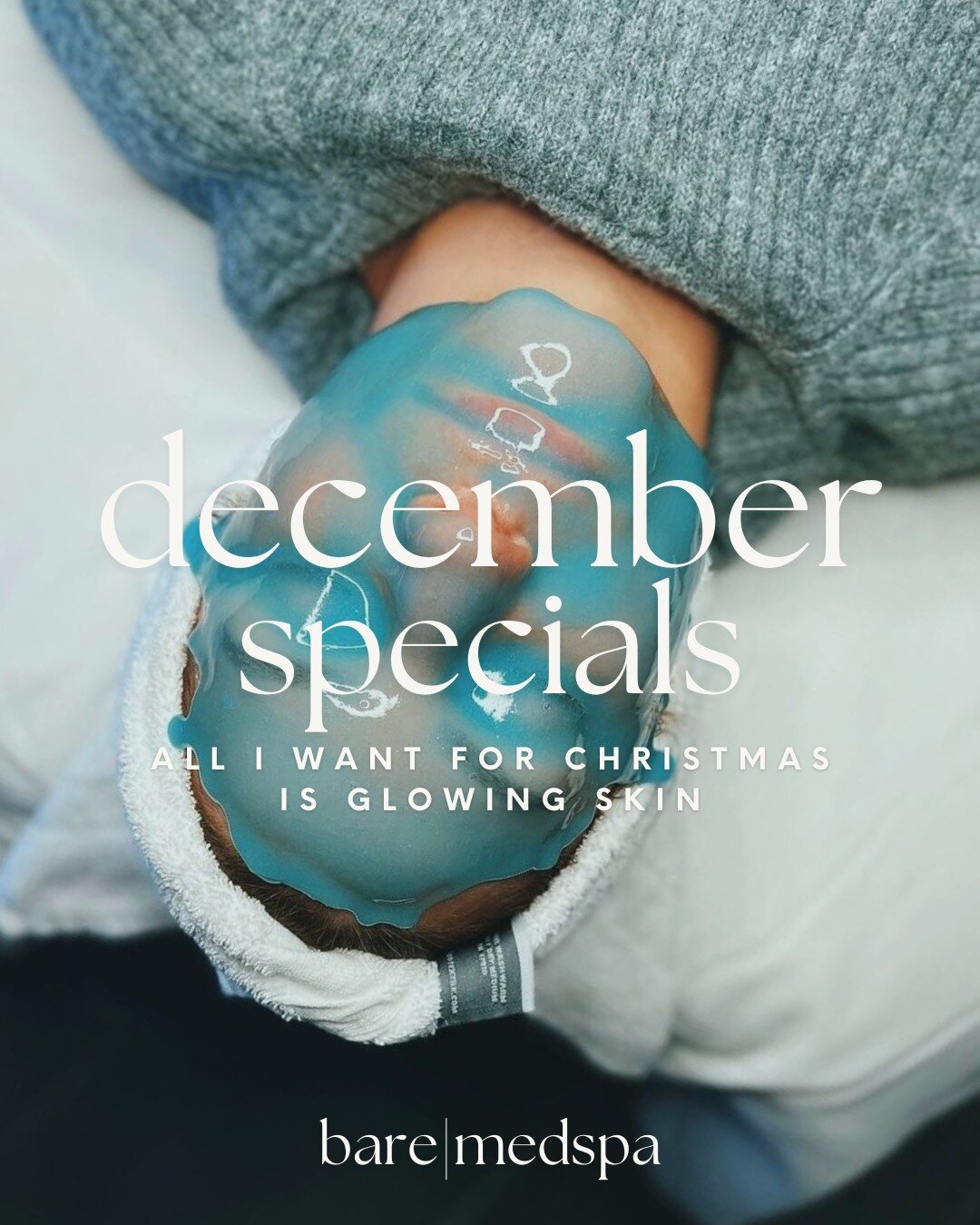 All we want for Christmas is glowing skin &amp; our December specials are here to make sure that wish comes true! 

#kcmedspa #baremedspa