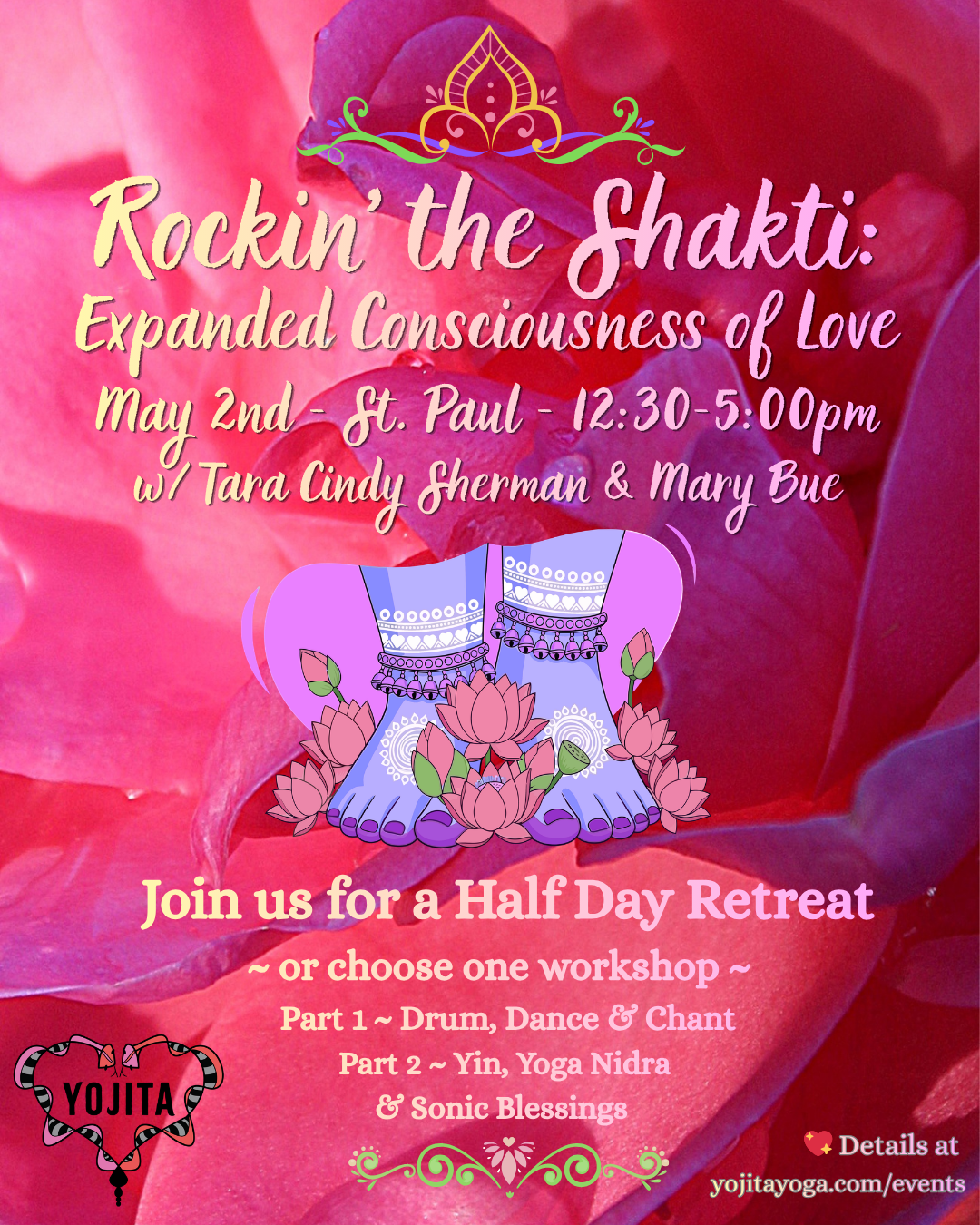 May 2nd ~ Rockin' the Shakti with Lakshmi Half Day Retreat