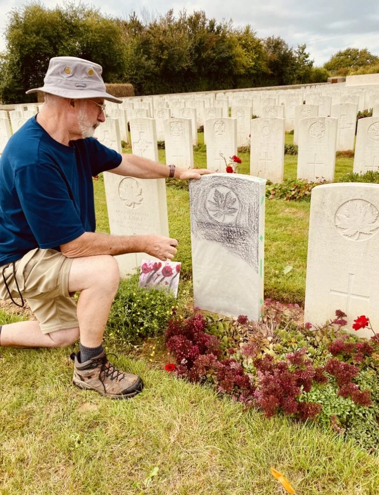 Canadians Shot at Dawn Gravestone Rubbings