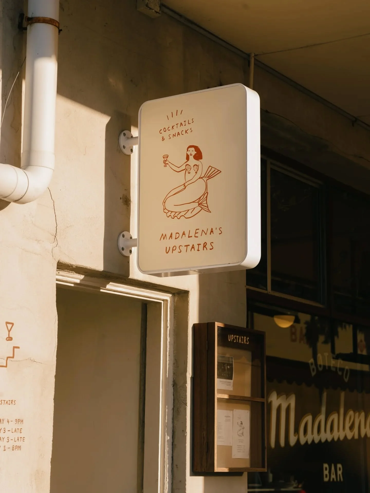 See you Upstairs at Madalena's for an Thursday afternoon drink.
Check out the exhibition from the crew @bittersweettattoo which launches today, open to all!
Downstairs has tables available for bookings & walk-ins.