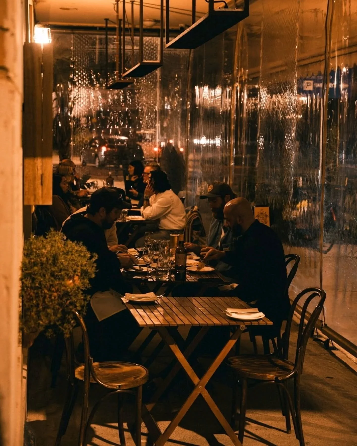 Spring evening in the alfresco zone at Madalena's. 
Always a spot for a last minute walk-in.