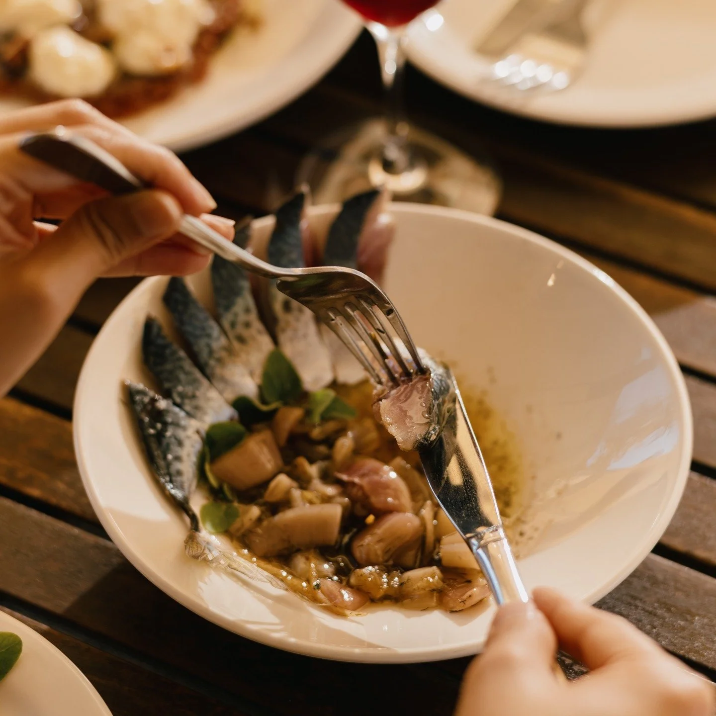 Eden blue mackerel escabeche, is back on.
Dine with us this weekl for a plate (our house sourdough is a must with this one) 🔥