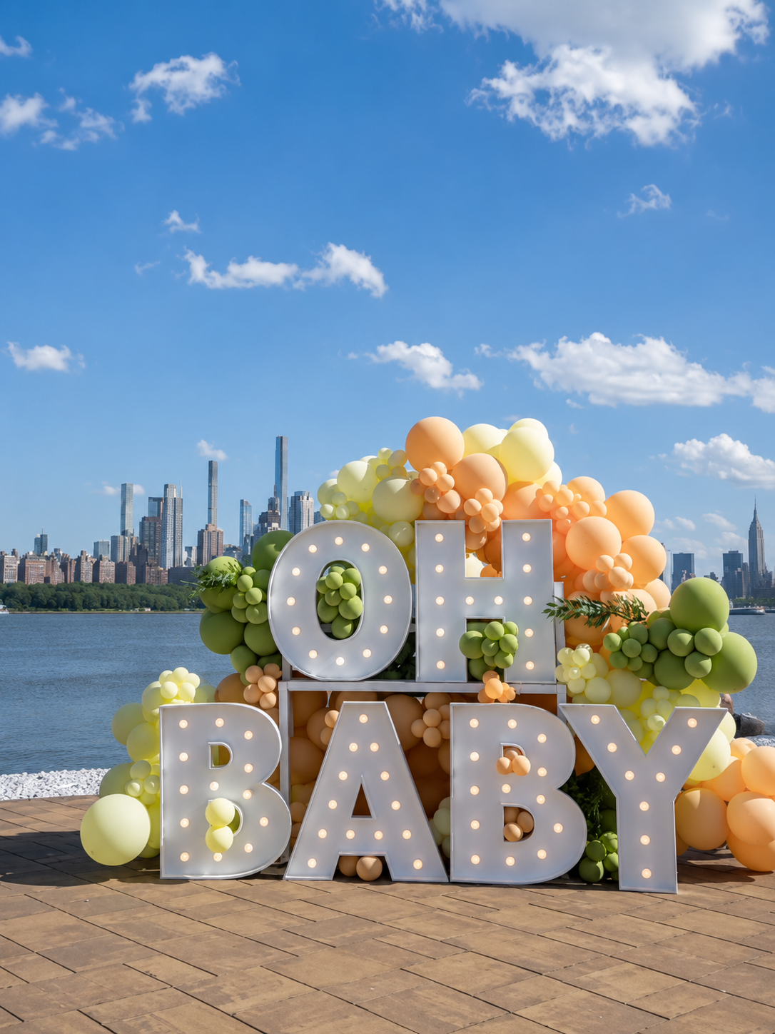 Oh baby marquee letters 