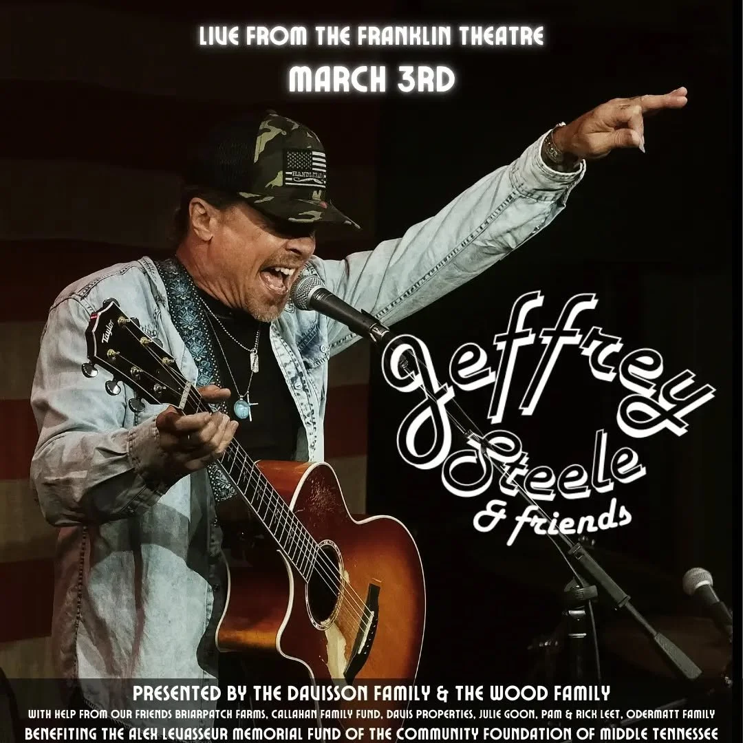 Please join us to celebrate&nbsp;18 years of&nbsp;

Jeffrey Steele &amp; Friends

Hosted by Storme Warren &amp; Casey LeVasseur

Presented by the Davisson Family &amp; Wood Family

With help from our friends Briarpatch Farms, Callahan Family Fund, Da
