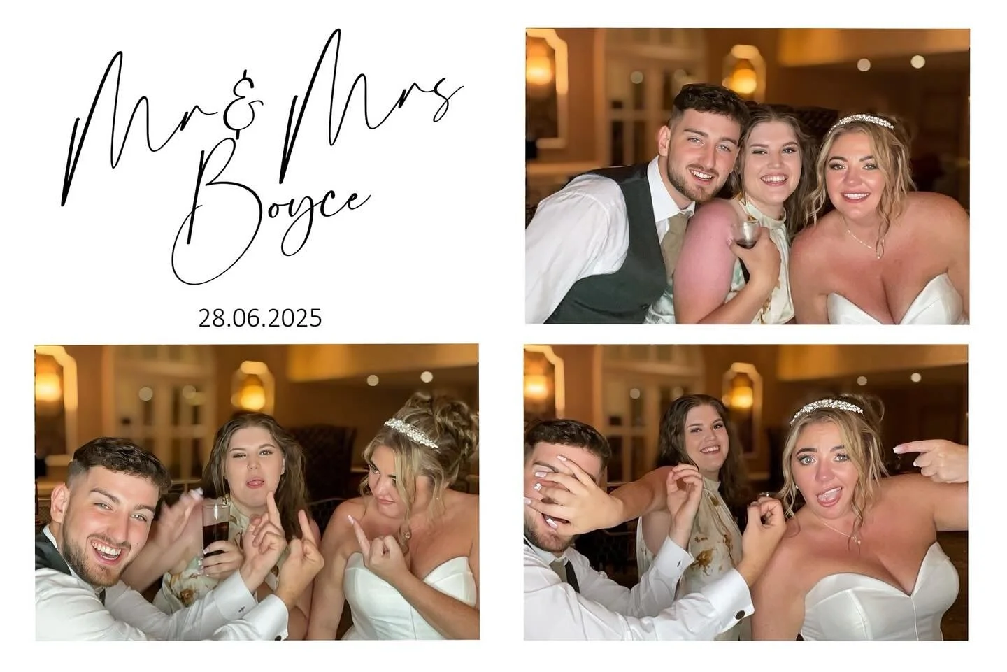 When we supplied a PicSTAR Photo Booth for the fabulous Mr &amp; Mrs Boyce this summer we didn&rsquo;t realise until the day after that they were so busy having fun and making sure that everyone else had a great time that they in fact forgot to get a
