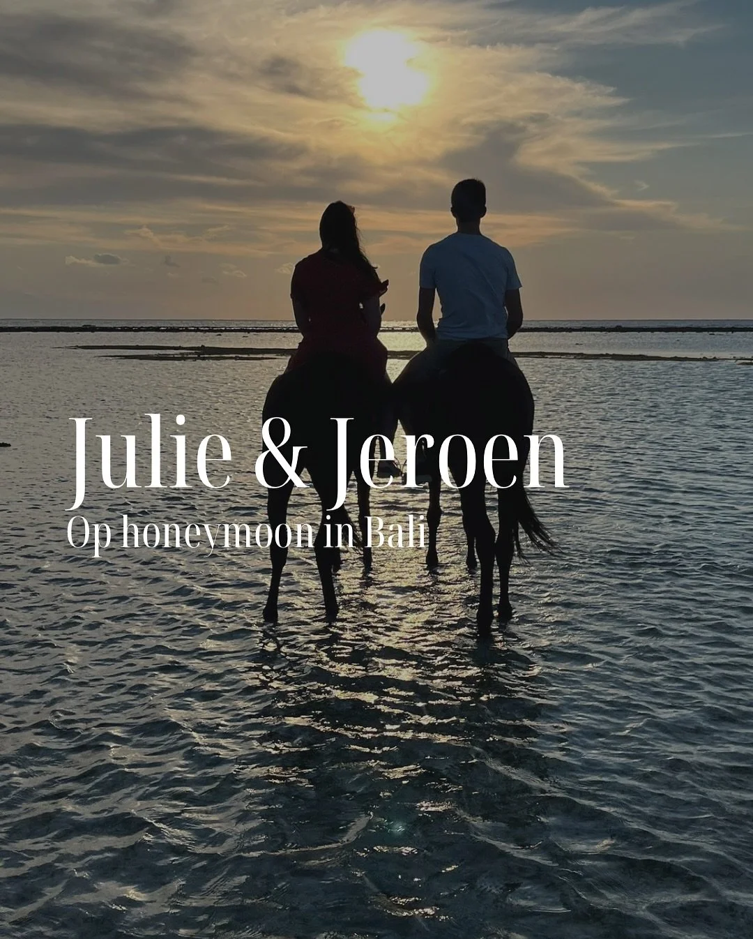 Julie &amp; Jeroen in Bali ❤️

&ldquo;We reden met een quad onder een waterval door&hellip; en dat was nog maar het begin.&rdquo; 💦🌴
Van zwemmen in watervallen en picknicken met uitzicht, tot massages, paardrijden bij zonsondergang en snorkelen met