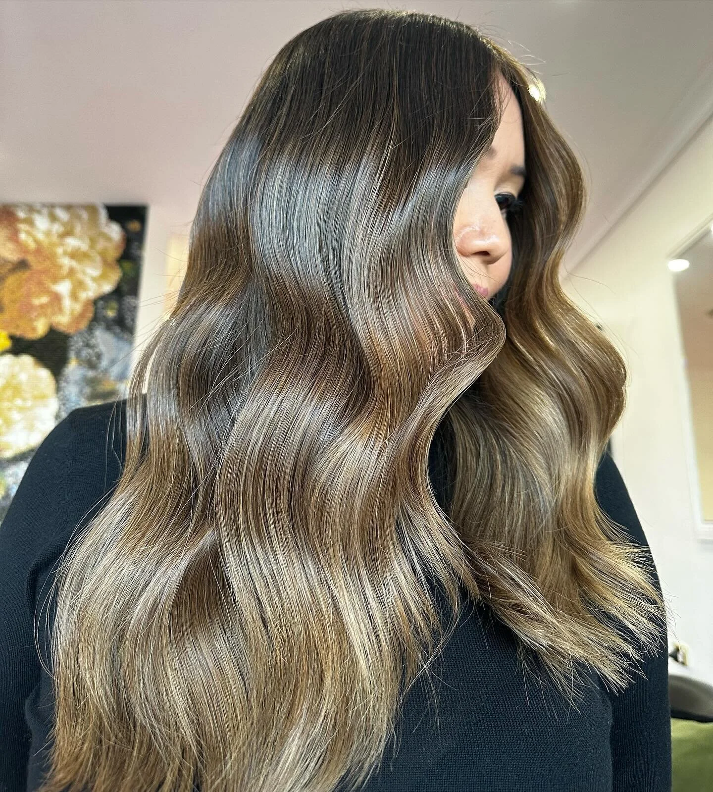 Glossy bronde szn 😍 

Colour @davines_australia 
Bonder @k18hair_australia 
Styling @ghdhair_anz