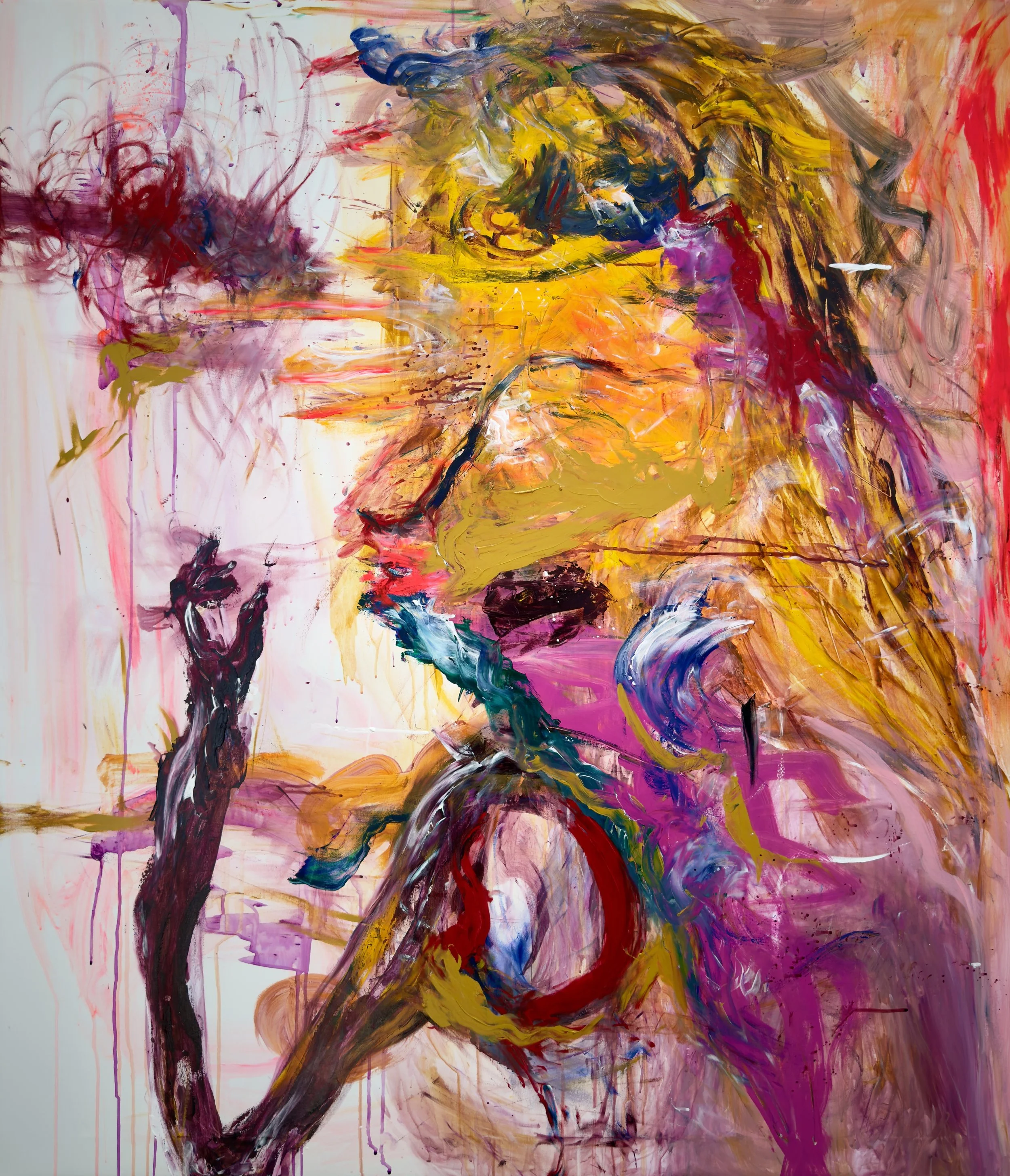 In the eye of the hurricane II, 150x130cm, acrylic and polymer on canvas, 2026