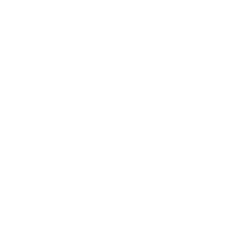 White icon of two people having a friendly conversation illustrated by two smiley faces above them, on green background