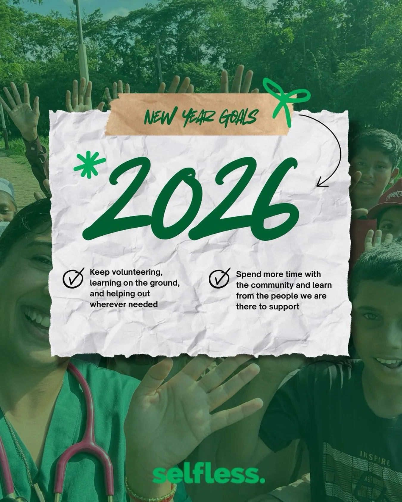 Happy New Year! Looking ahead to 2026 💚
More time with the community.
More learning on the ground.
More using our skills to support healthcare in Bangladesh.

Thank you to everyone who continues to volunteer, support, and learn alongside us. We&rsqu