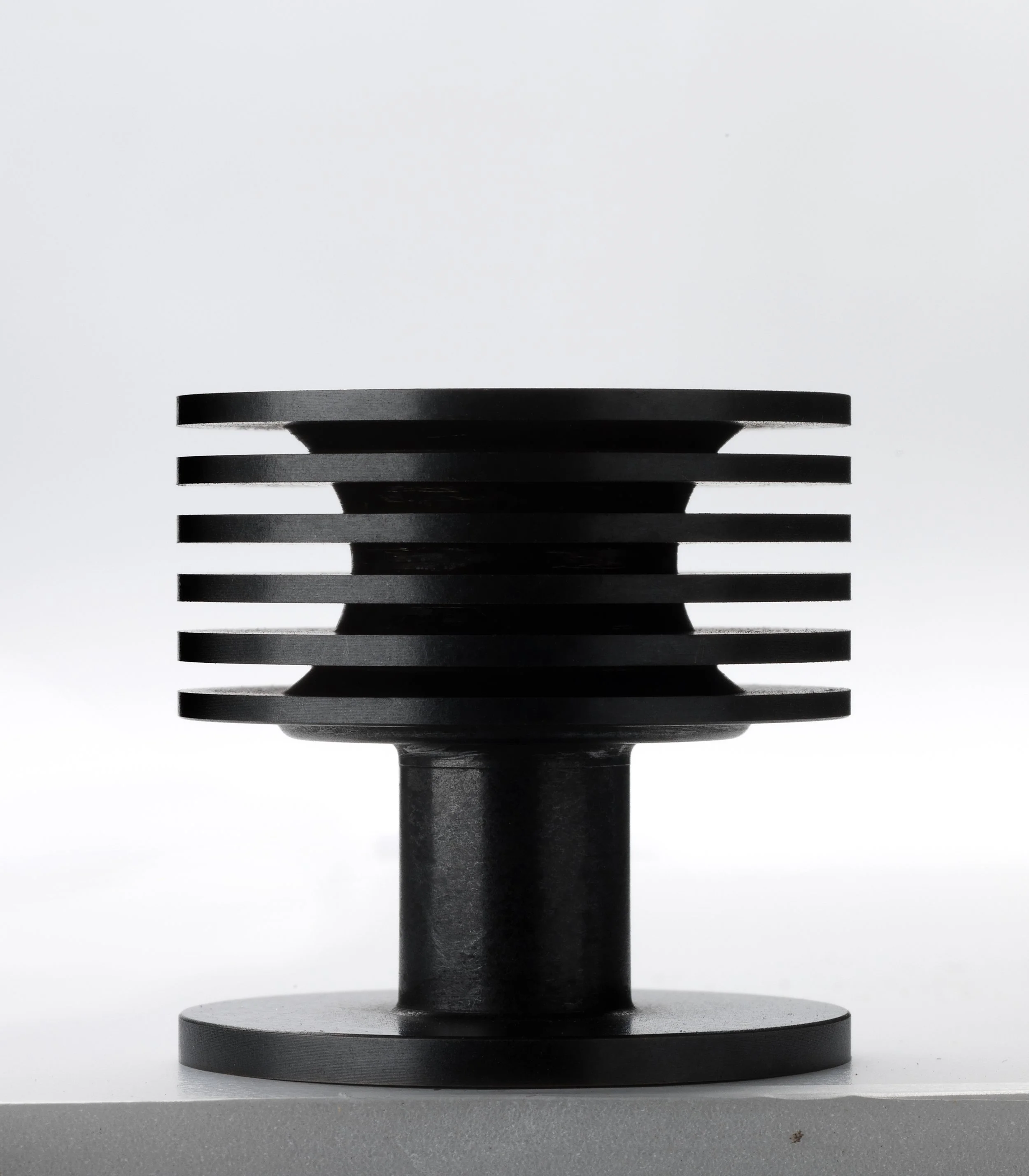 Skomer brass knob in our new Gunmetal finish.