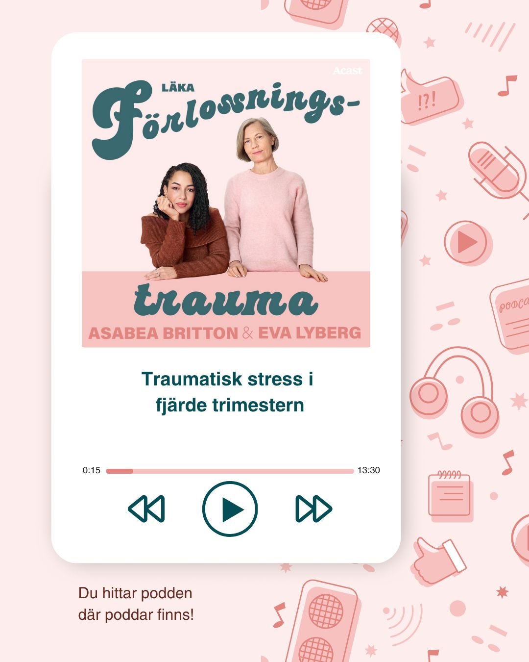 &quot;Jag trodde att det skulle bli b&auml;ttre bara vi fick rutiner. Men min kropp fortsatte vara p&aring; helsp&auml;nn och jag m&aring;dde bara s&auml;mre fast allt borde k&auml;nnas b&auml;ttre.&quot;

I det senaste avsnittet av L&auml;ka f&ouml;