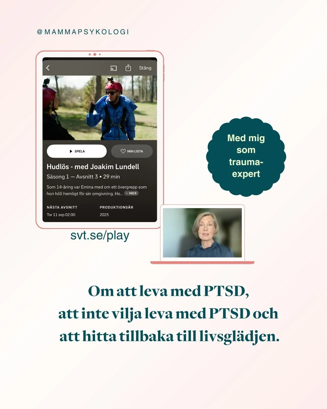 Har just sett avsnitt nr 3 i SvT's serien Hudl&ouml;s som sl&auml;pptes idag.

Jag fick f&ouml;rtroendet att vara expert i detta avsnitt men har inte f&ouml;rr&auml;n idag kunna se det i sin helhet.

Och &auml;r s&aring; innerligt starkt ber&ouml;rd!