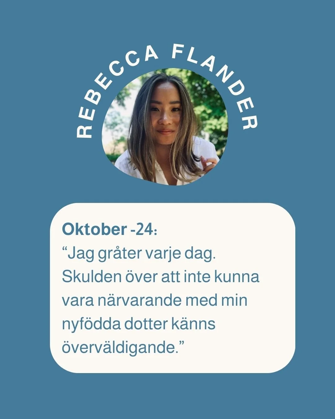 Ibland s&auml;tter n&aring;gon ord p&aring; det som s&aring; m&aring;nga upplever! 

Som Rebecca, som sj&auml;lv varit med om ett f&ouml;rlossningstrauma skrev f&ouml;rra h&ouml;sten:

"Mina f&ouml;rsta veckor var m&ouml;rka och det k&auml;ndes 