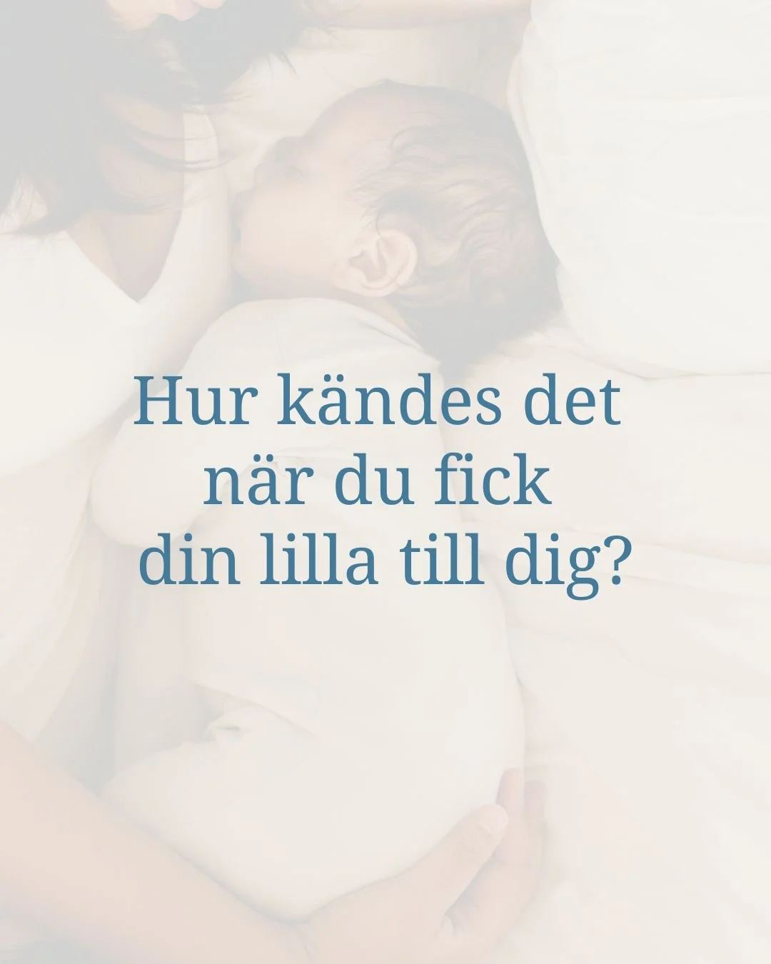 &rdquo;Hur k&auml;ndes det n&auml;r du fick ditt lilla till dig?&rdquo;

Fr&aring;gar jag henne som var med om att hennes b&auml;sta dag i st&auml;llet blev hennes v&auml;rsta.

N&auml;r f&ouml;dandet blev ett trauma. N&auml;r den lilla bars iv&auml;