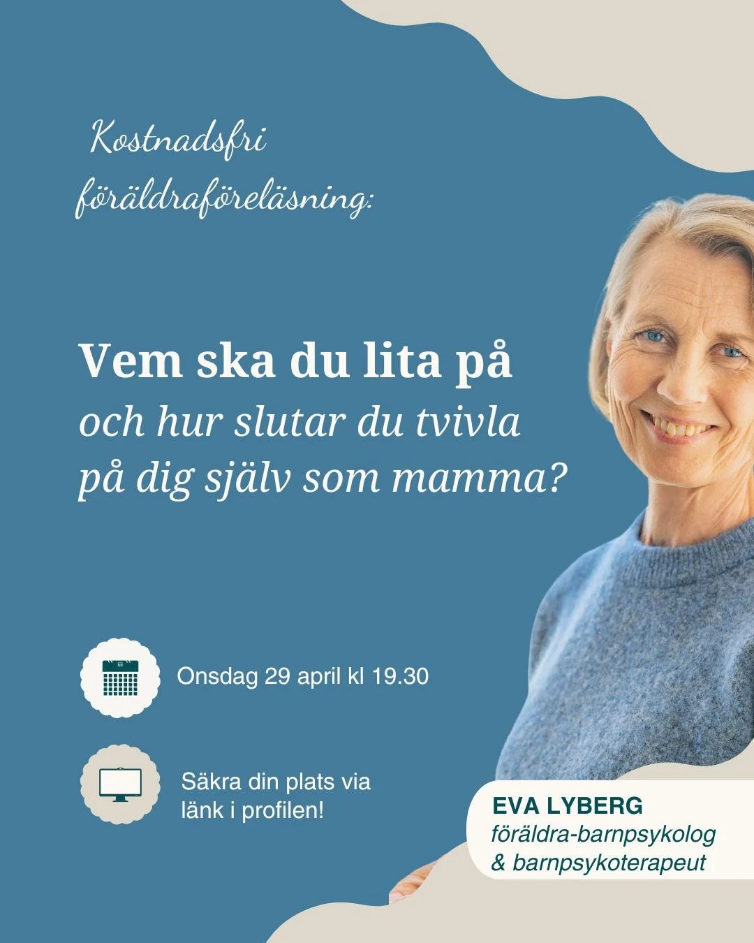 Jag vet att du vill vara den b&auml;sta mamman f&ouml;r ditt barn.
Du vill g&ouml;ra r&auml;tt och f&ouml;rs&ouml;ker verkligen g&ouml;ra det.

&Auml;nd&aring; k&auml;nns det ofta som du g&ouml;r fel.

Jag f&ouml;rst&aring;r det, n&auml;r du &ouml;ve