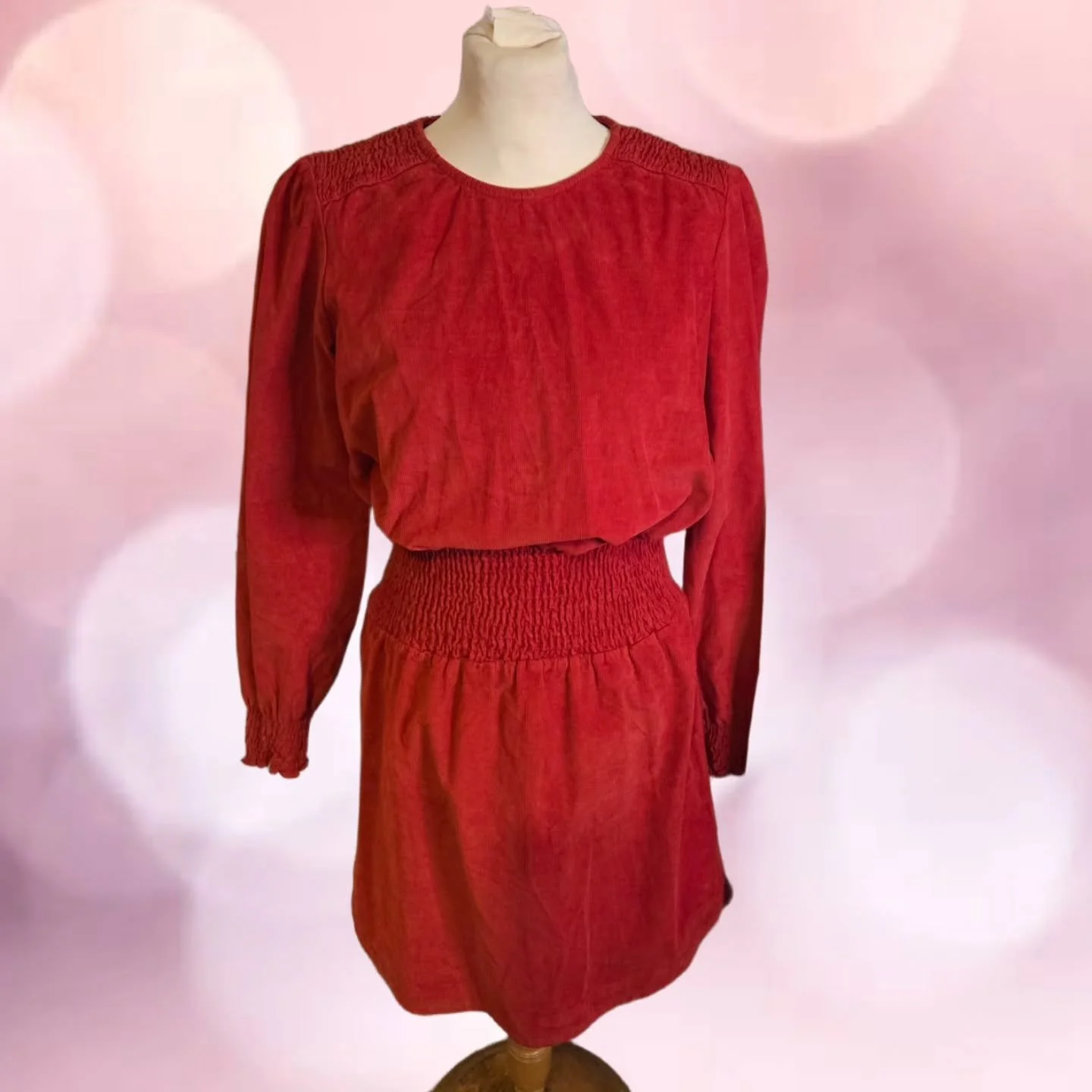 Red courdroy mini by Maje,  donated by Ruth from @happy.days.rental . Gorgeous festive dress to dress up or down.❤️
Brand new, size 10 to 12. 
Available now in our Vinted shop ( sharejoyireland) and our website shop  www.sharejoy.ie 
All proceeds go 