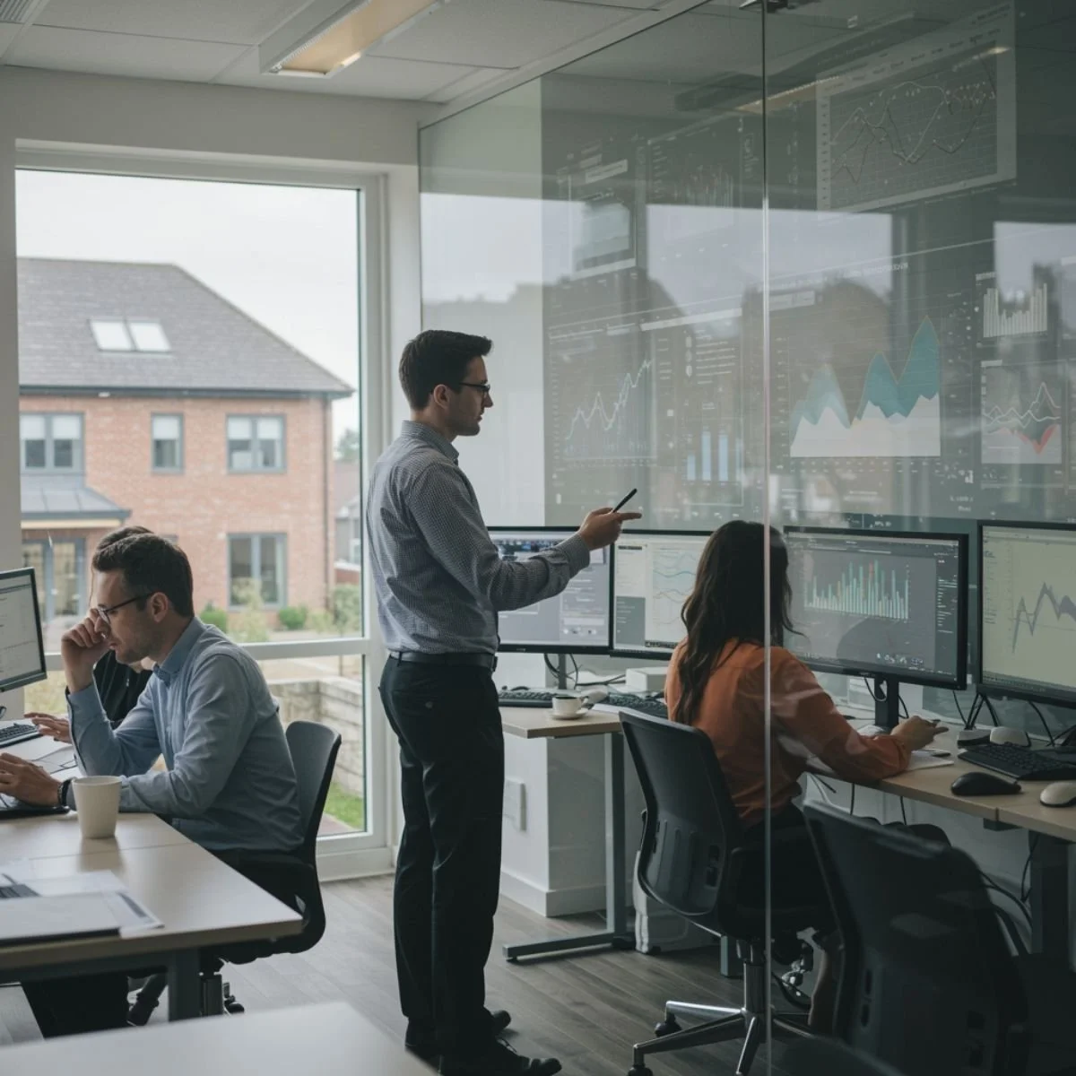 Large data analysis in homebuilding company.