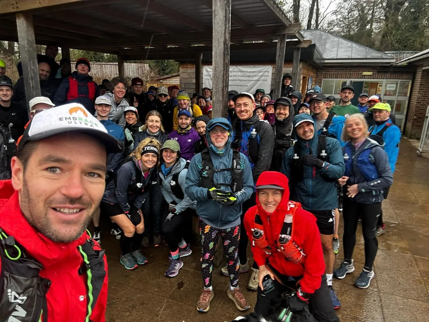 A grey, soggy Sunday morning made brighter by an amazing turnout for the @embrace_ultra social run 🏃&zwj;♀️

Didn&rsquo;t even notice the miles between the mud slides and chats 🧡

Home to a hot bath and some good food to refuel 😋

#EmbraceUltra #S