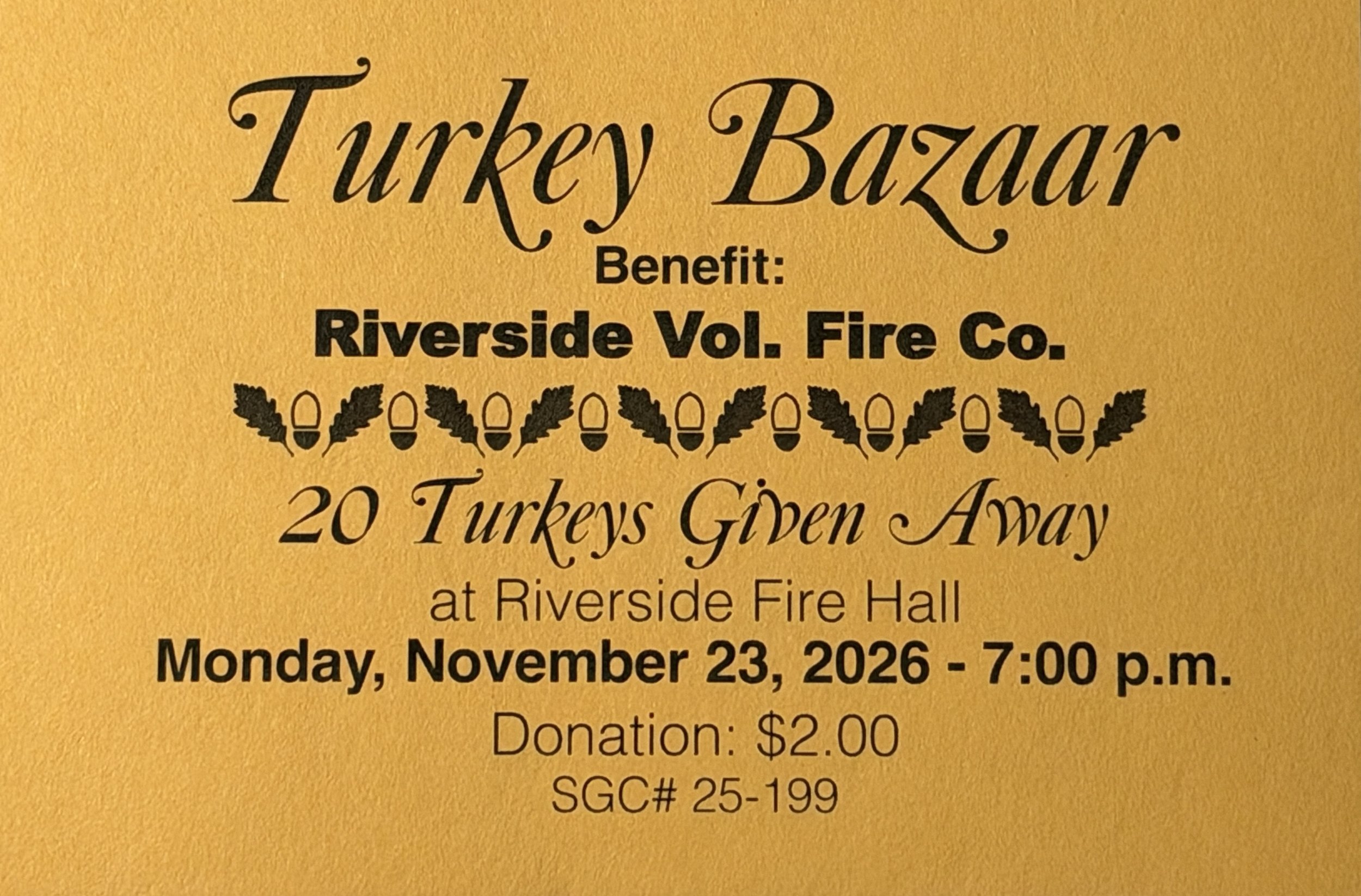 Virtual Turkey Raffle
