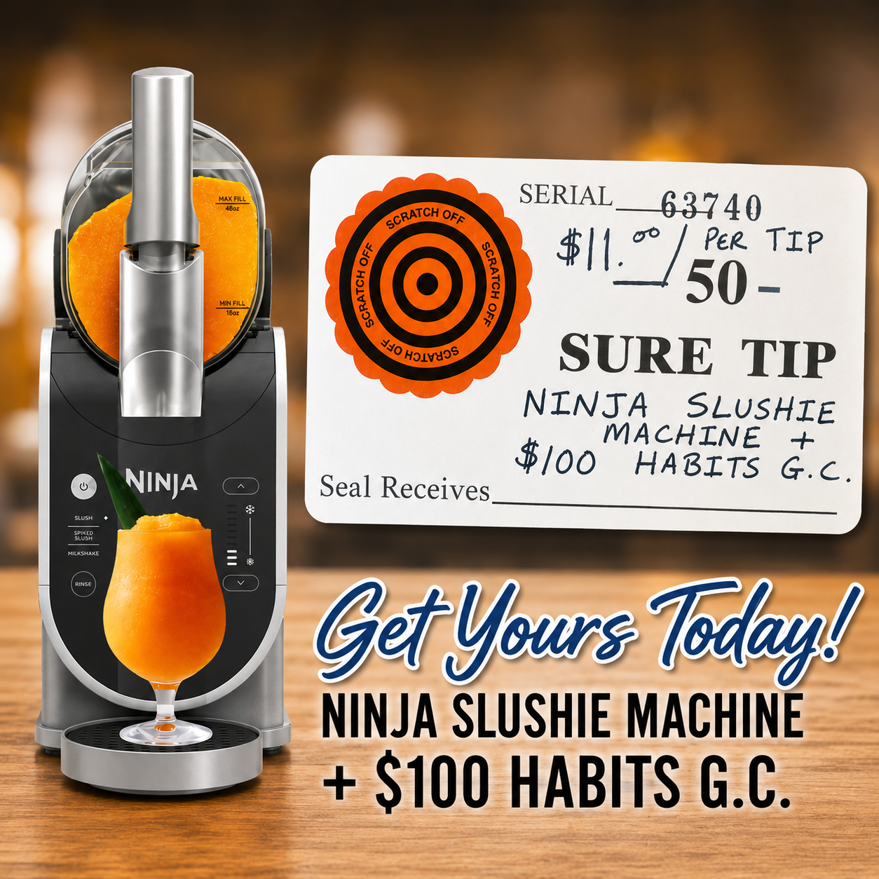 Ninja Slushie Machine and Habits Gift Card