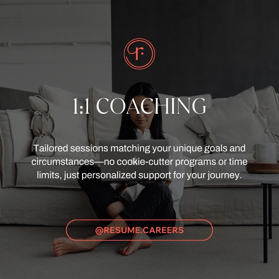 Unlock your potential with personalized 1:1 coaching by Courtney. Tailored sessions designed just for you, because your journey is unique. No cookie-cutter programs or time limits&mdash;just focused guidance towards your goals.

#careeradvice #career