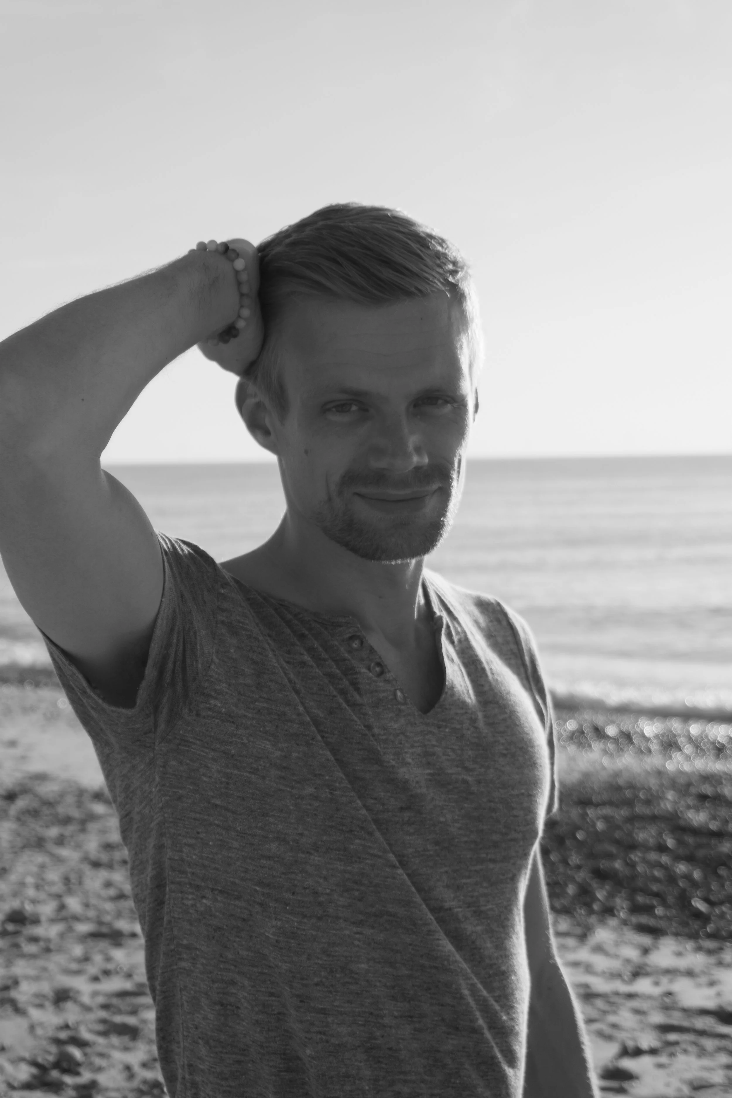 Black and white portrait of Mark