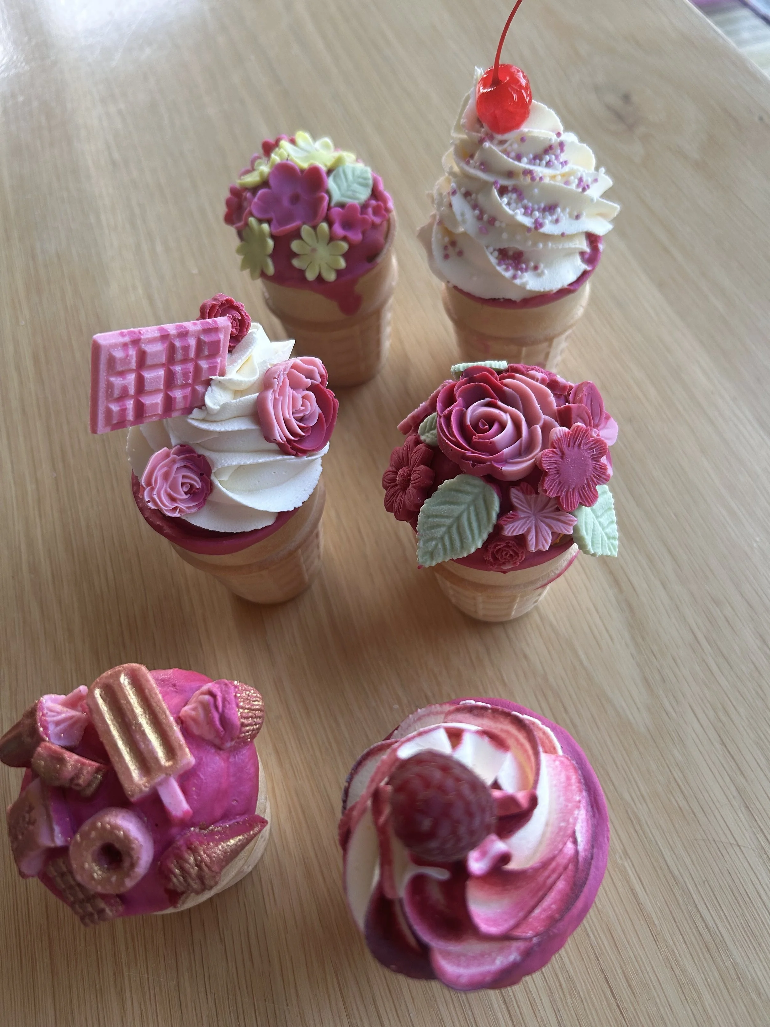 Ice cream cupcake cones