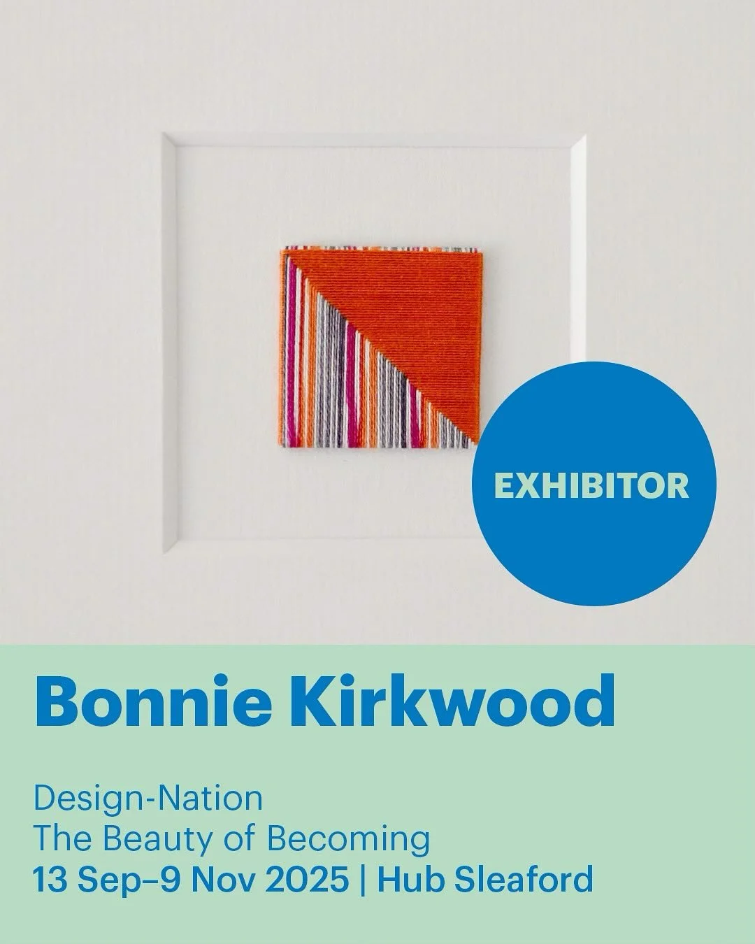Coming soon!

I am exhibiting at @hubsleaford in their new exhibition in the ground floor gallery. Featuring the work of 16 associate and graduate makers from @design_nationUK, the exhibition explores how creativity thrives through process, not just 