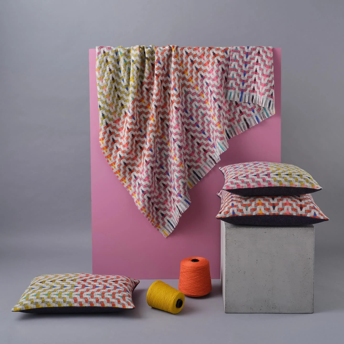 This Wool Month 🧶🐑, I&rsquo;m celebrating the beauty of natural fibres.
Each Greenwich Collection throw and cushion is handwoven from merino lambswool and Donegal wool &mdash; soft, sustainable, and designed to bring warmth and texture to your home