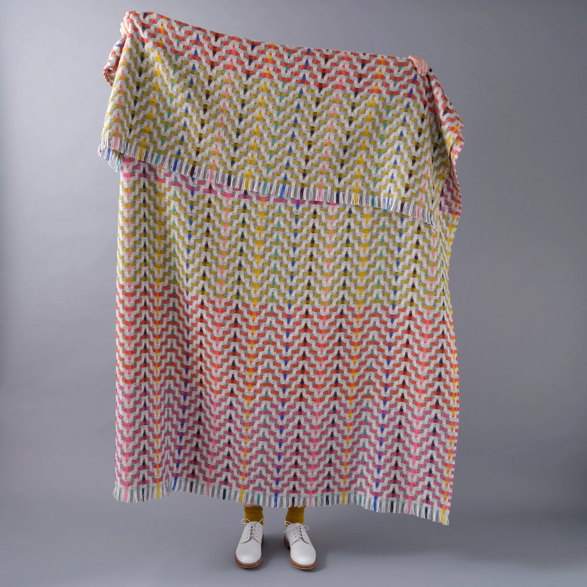 Bonnie-Kirkwood-Greenwich Throw Fuchsia Ex display full.jpg