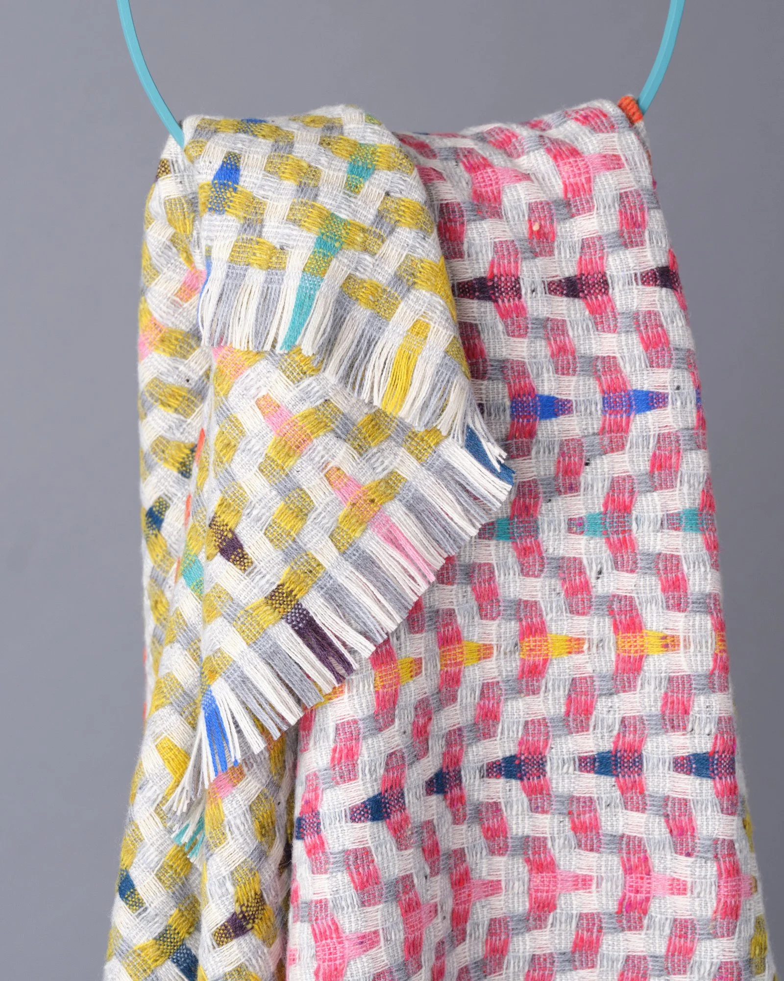 Bonnie-Kirkwood-Greenwich Throw Fuchsia ex display detail.jpg