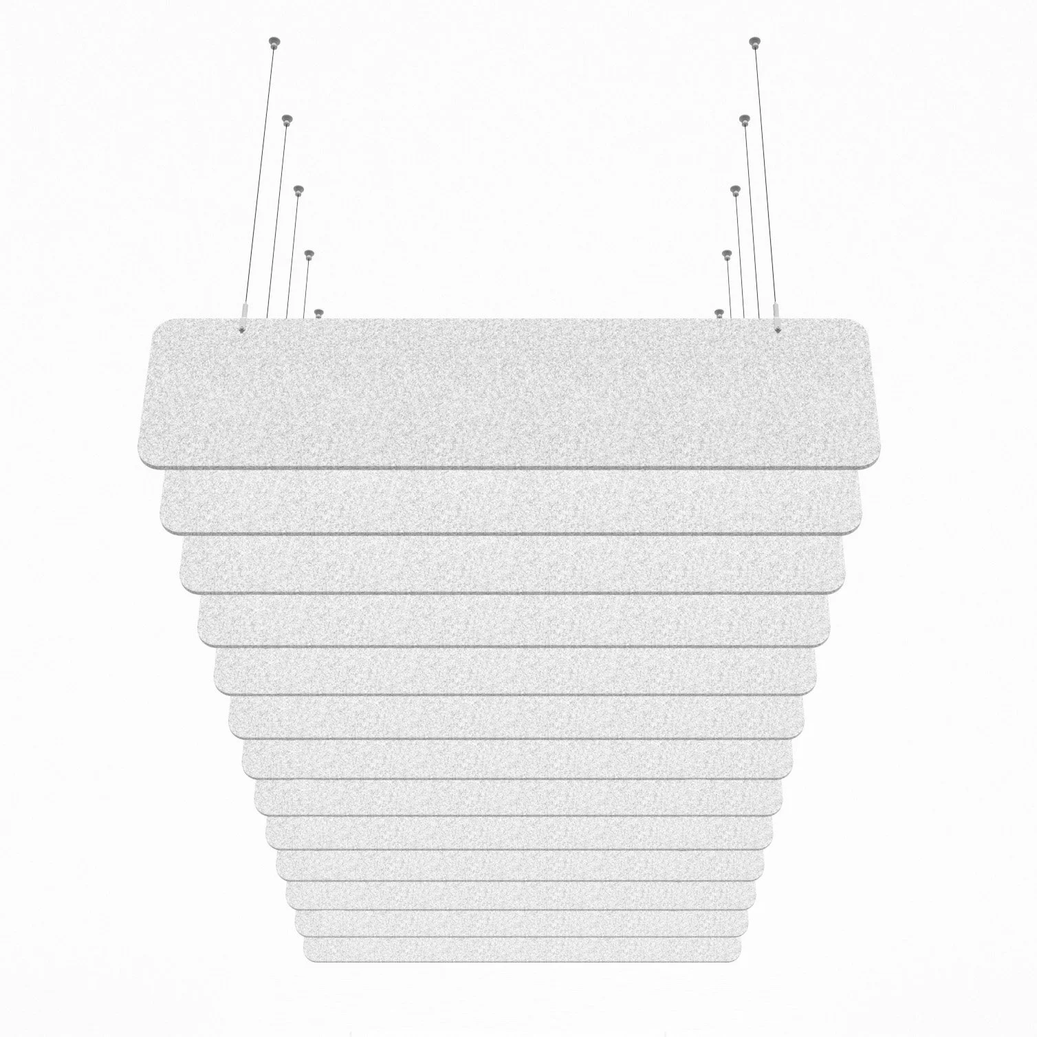 RECTANGLE suspended acou.felt acoustic baffle by acou.space