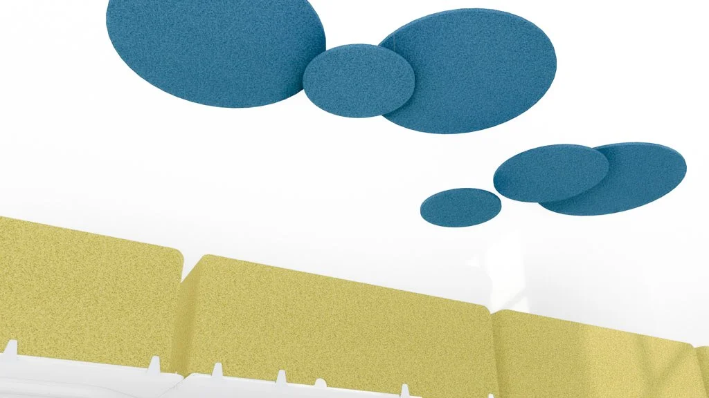 CIRCLE suspended acoustic raft by acou.space