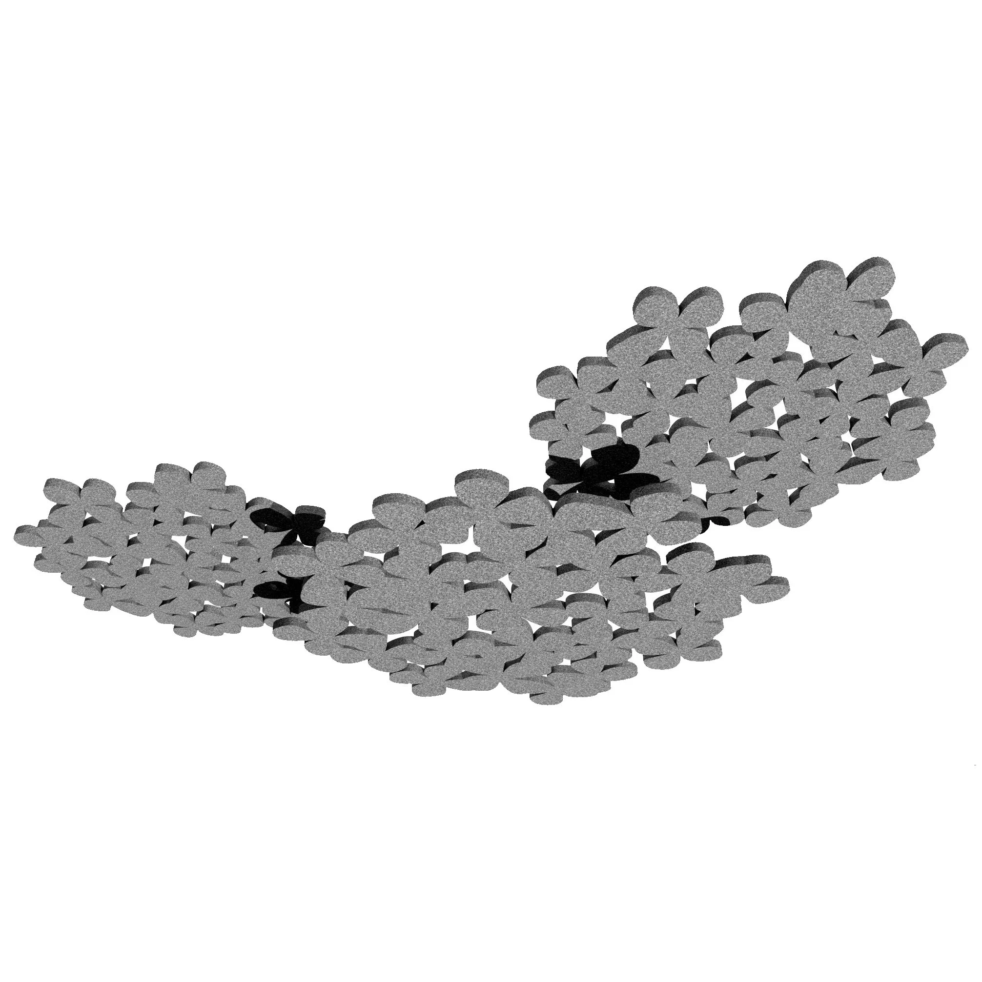 blossom® decorative acoustic raft by www.acou.space