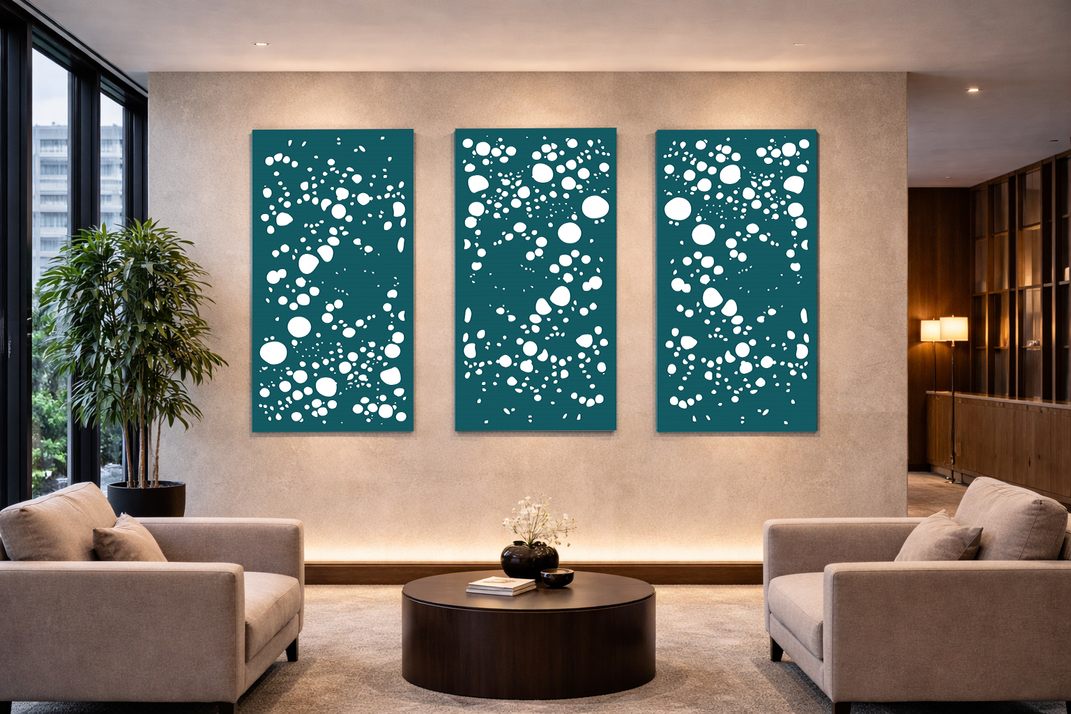 LumiSorb  Sound-Absorbing Light Panels