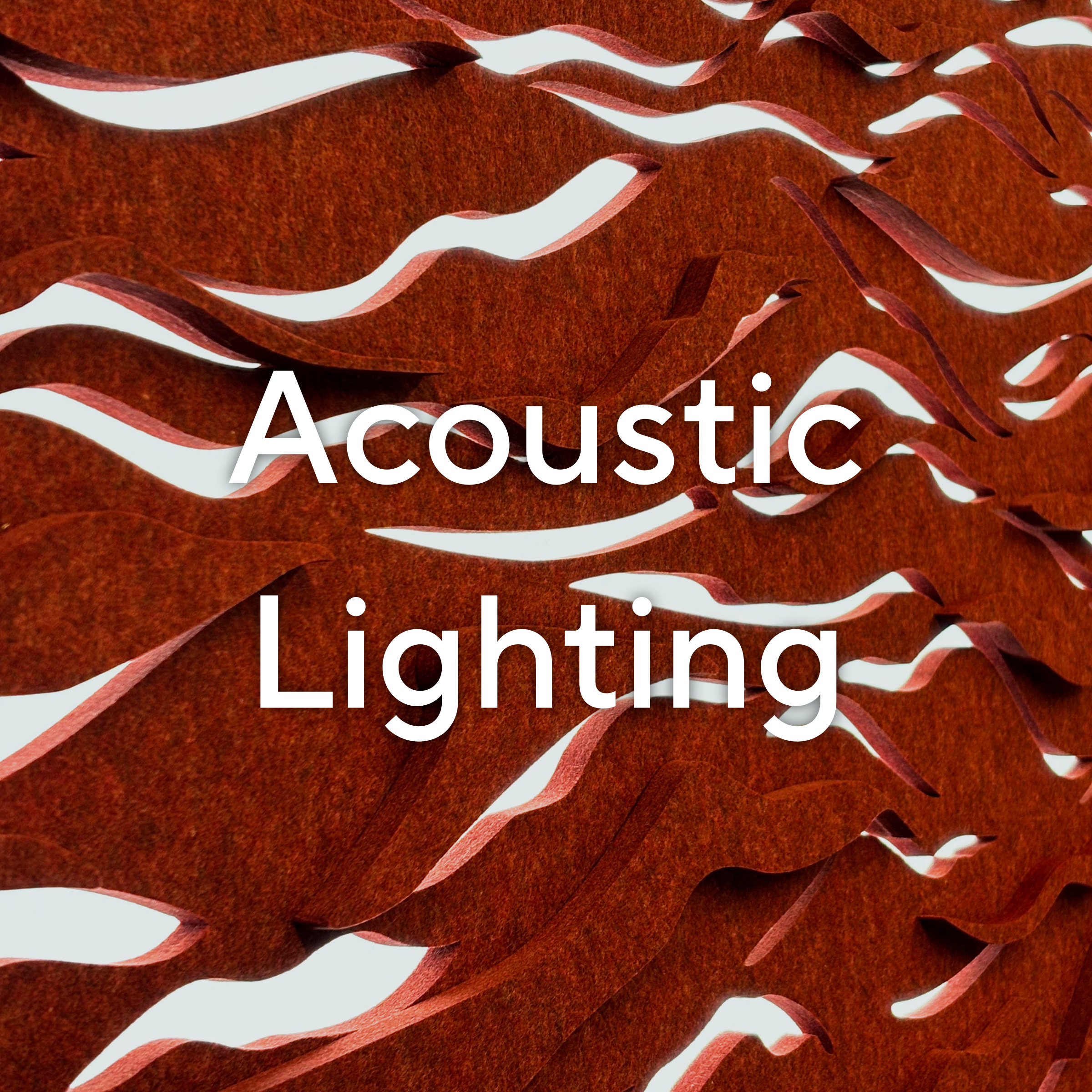 Acoustic lighting solutions that combine sound absorption with elegant, modern illumination.
