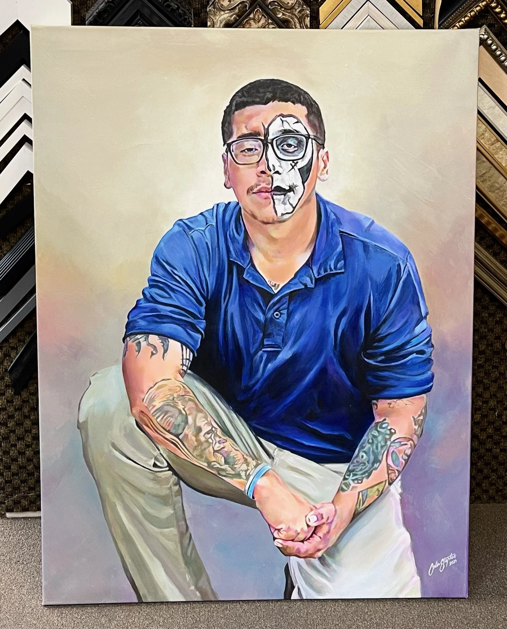 Half Painted Face Man.JPG