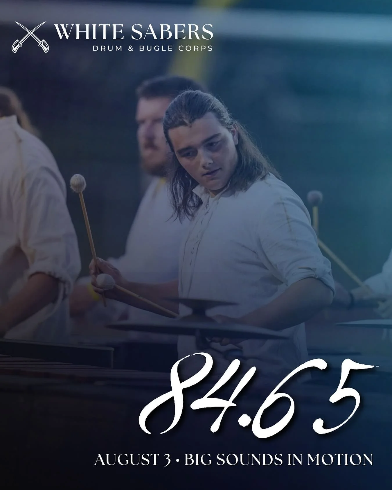 Marooned in Downingtown, PA for a Sunday show hosted by @rdgbuccaneers ⚔️ 🏝️ 🩵 🌅 

August 3, 2025
Downingtown, PA
84.65
DCI All-Age Open Class, 1st place