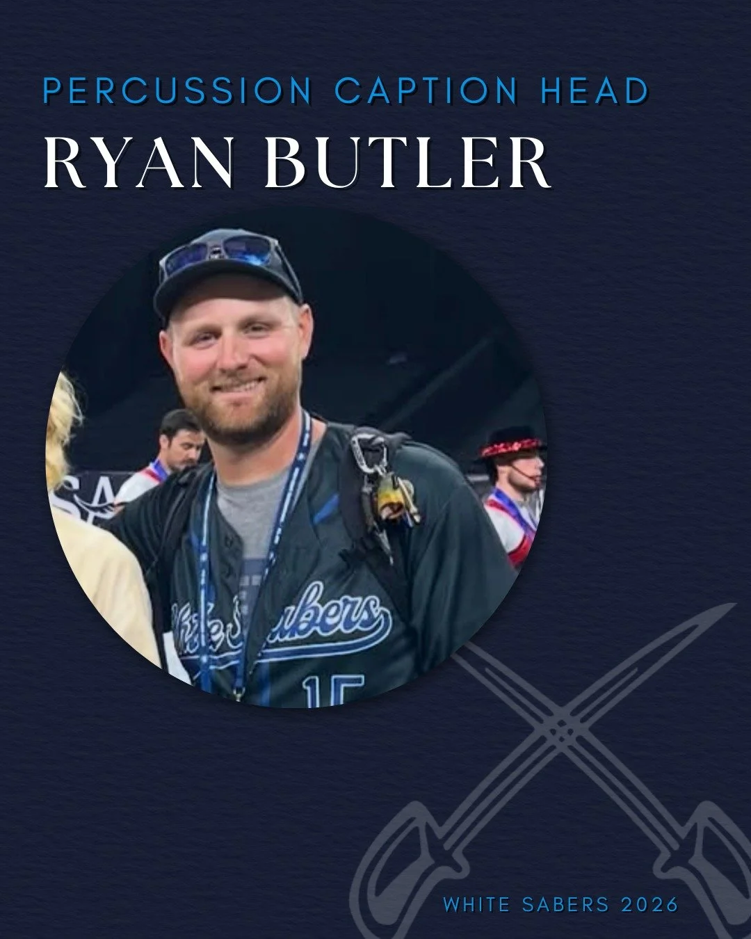 📣 STAFF ANNOUNCEMENT 📣
Congratulations to Ryan Butler&mdash;former WS Snare and Battery Tech&mdash;on his new role of Percussion Caption Head!

A Marine Corps Veteran, Ryan began his marching career at New Hartford High School (New Hartford, NY). H