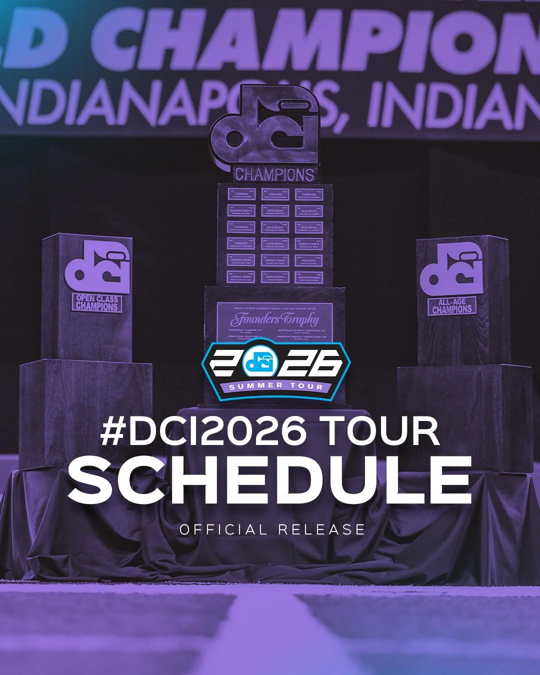 We&rsquo;re excited for the official release of the 2026 DCI Tour Schedule! Read more and make plans to catch a show this summer. 

📝 dci.fan/2026Tour
📆 dci.fan/WhiteSabers26

#DCI2026