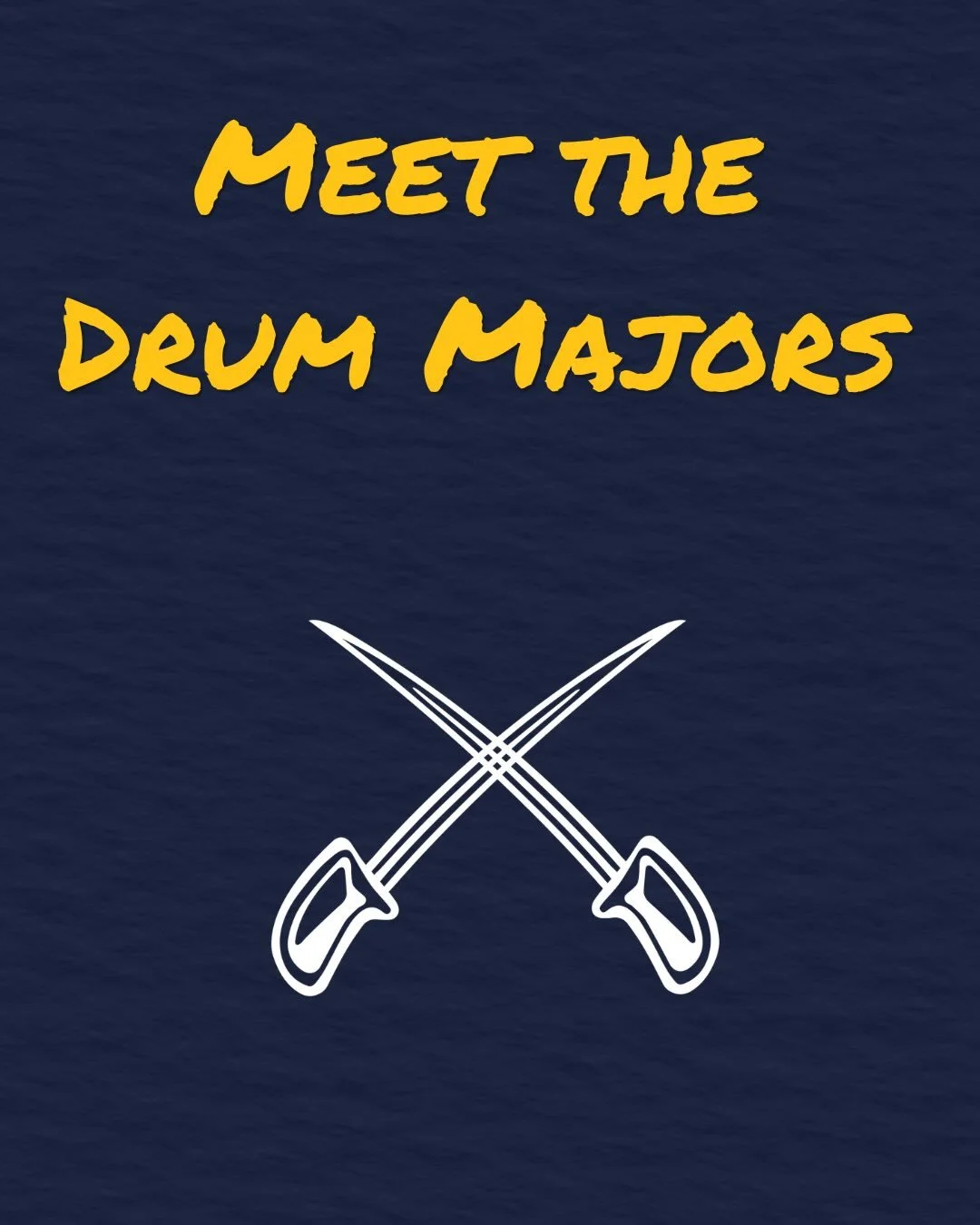 Meet our 2026 drum majors!