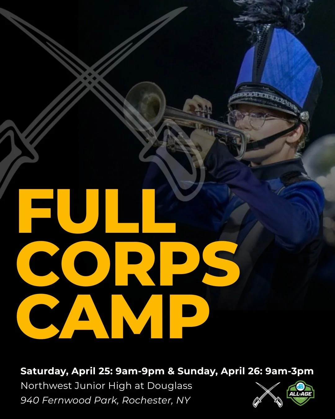 We're back!
Winter Indoor seasons are wrapping up and Drum Corps is on the horizon. It's not too late to join White Sabers for our Summer Tour- Our next rehearsal (and final @whitesaberscg auditions) take place this Saturday &amp; Sunday April 25-26.