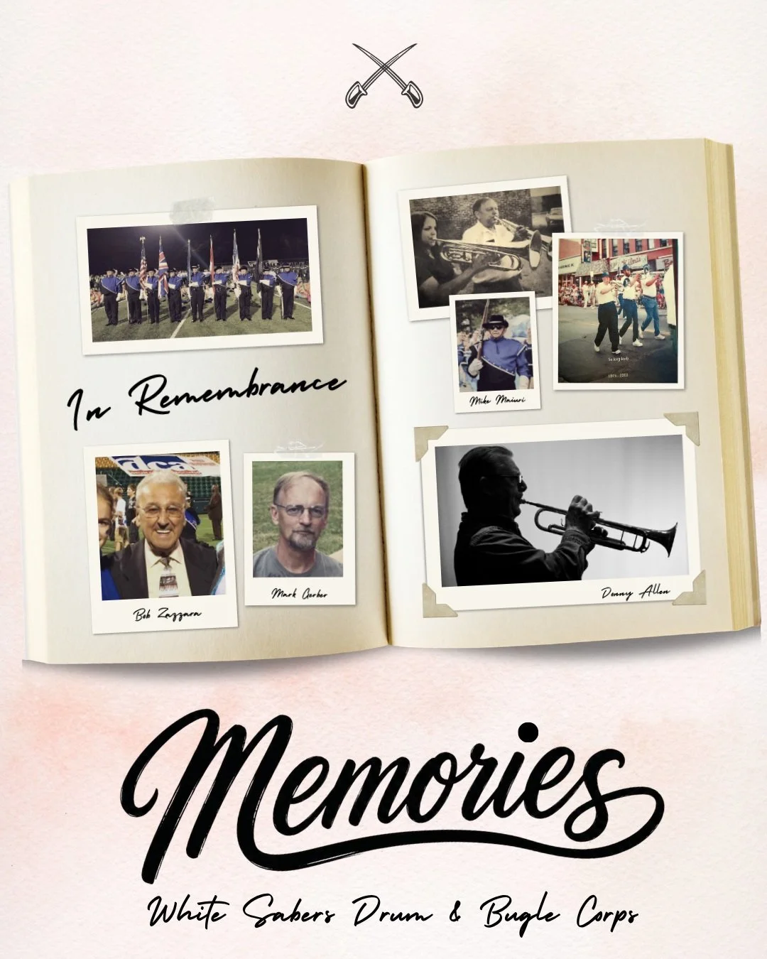Scene 3 of our 2026 program, "Memories," was dedicated to White Sabers gone too soon. Set to The Cinematic Orchestra's "To Build A Home," the current membership created a tribute to our collective Corps' history.
---
Mike was a pr