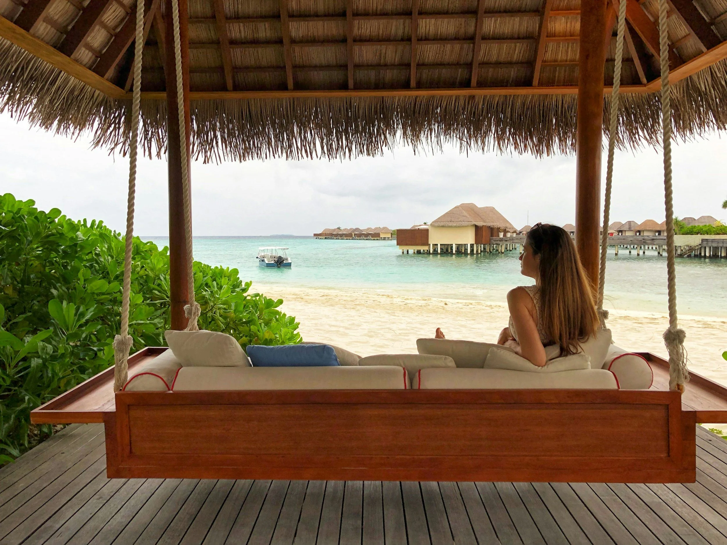 Honeymoon relaxation scene